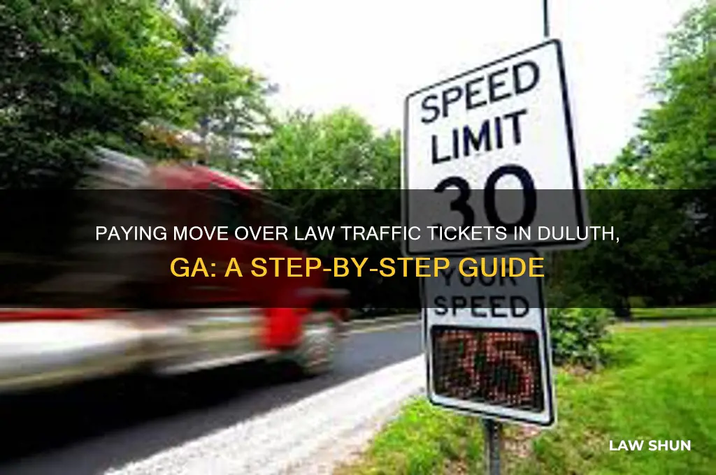 how to pay move over law treffickticket in ga duluth