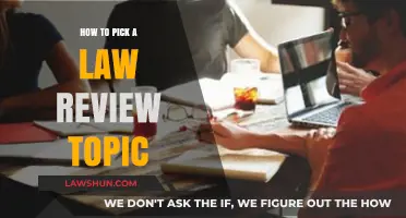 Strategic Selection: Choosing the Perfect Law Review Topic for Impact