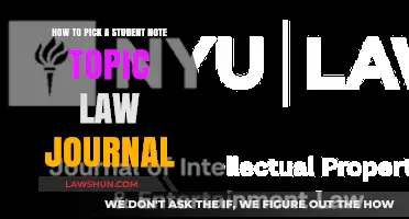 Choosing the Perfect Law Journal Topic: A Student's Guide to Success