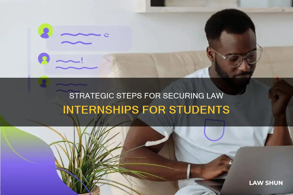 how to place students in a law internship
