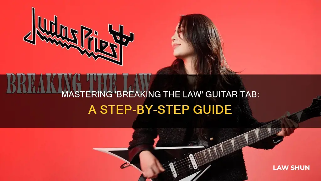 how to play breaking the law guitar tab