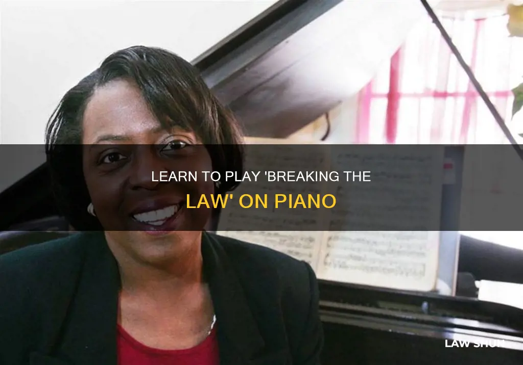 how to play breaking the law on piano