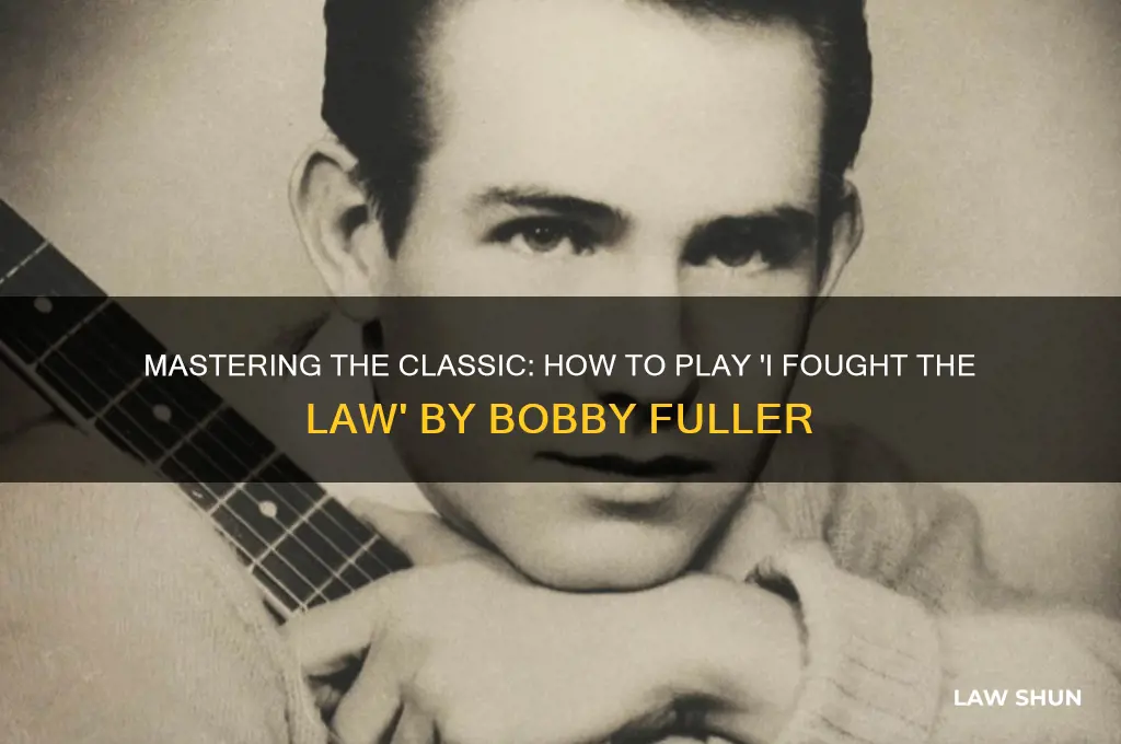 how to play i fought the law by bobby fuller
