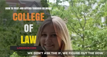 Posting Job Offers Through Belmont College of Law: A Step-by-Step Guide
