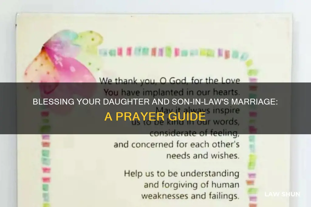 how to prayer for daughter and son in law marriage