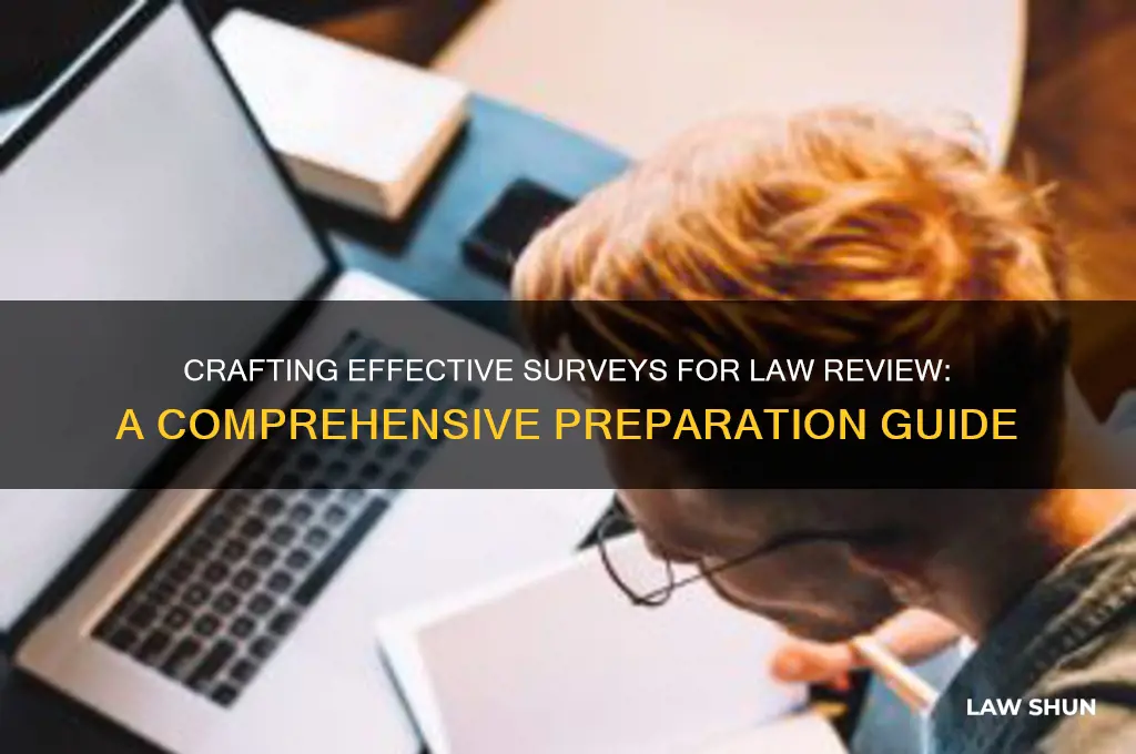 how to prepare survey for law review