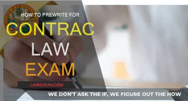 Strategies for Prewriting in Contracts Law Exams