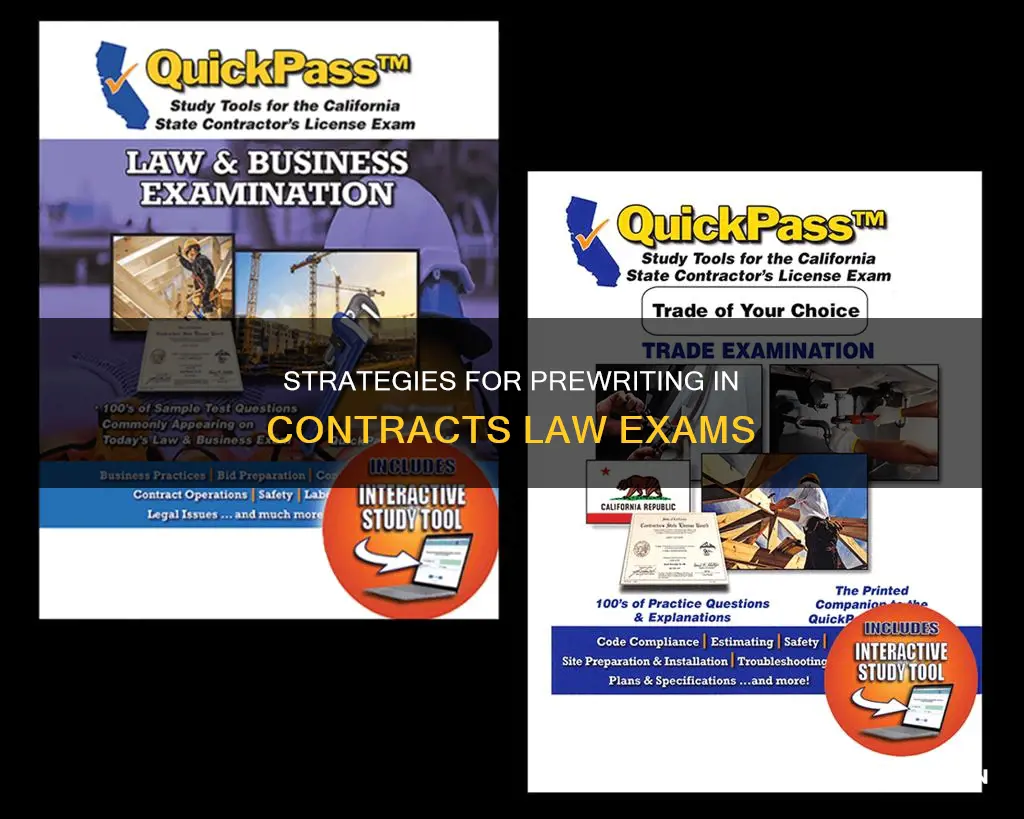 how to prewrite for contracts law exam