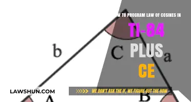 Programming Law of Cosines on TI-84 Plus CE: A Step-by-Step Guide