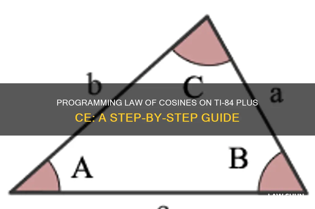 how to program law of cosines in ti-84 plus ce