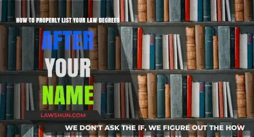 Properly Listing Your Law Degrees: A Guide to Post-Nominal Credentials