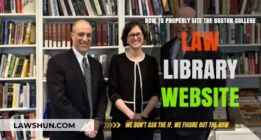 Citing the Boston College Law Library Website: A Comprehensive Guide