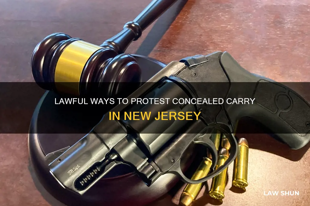 how to protest concealed carry in nj lawfully