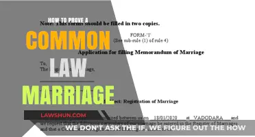 Proving Common Law Marriage: What You Need to Know