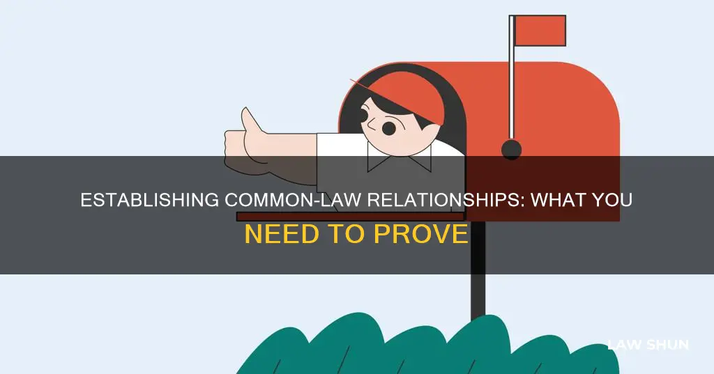 how to prove a common law relationship