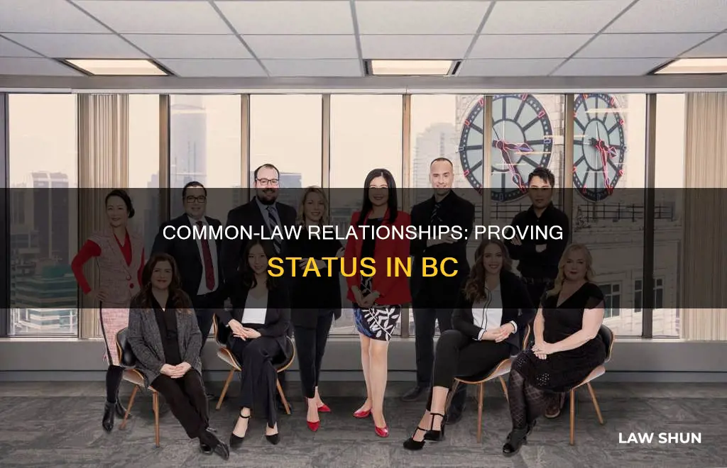 how to prove common law in bc