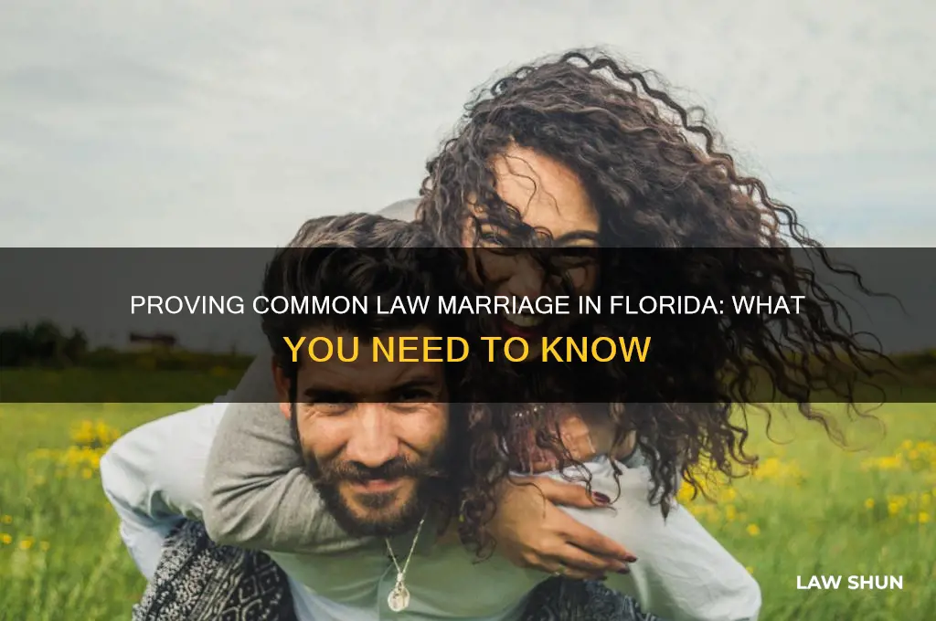 how to prove common law marriage in florida