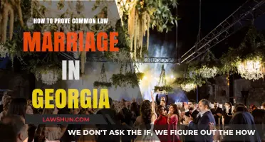 Proving a Common Law Marriage in Georgia