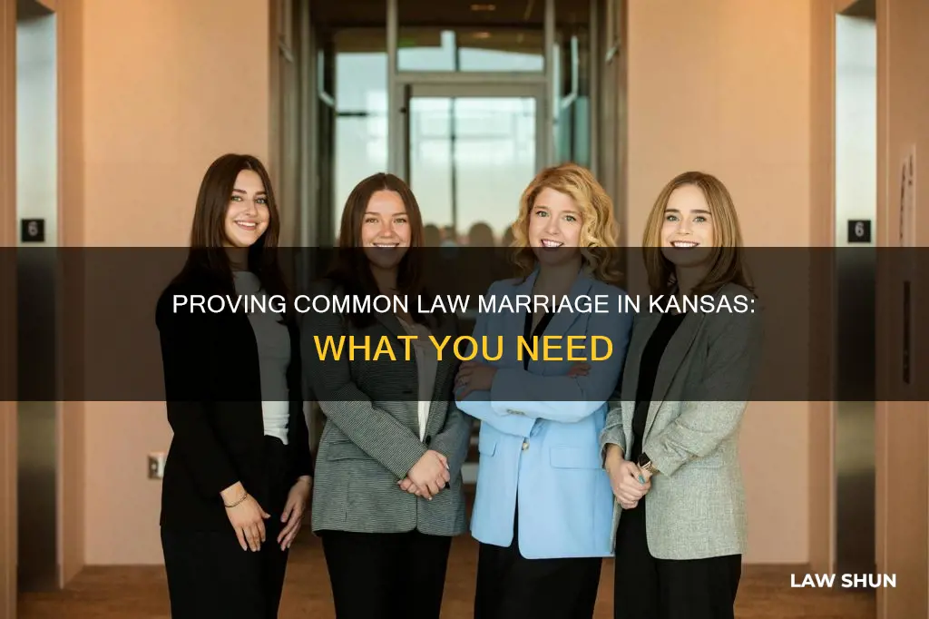 how to prove common law marriage in kansas
