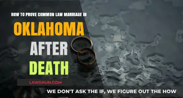 Proving Common Law Marriage in Oklahoma After Death