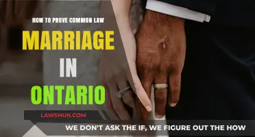 Proving Common-Law Marriage: Ontario's Legal Requirements