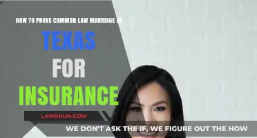 Proving Common Law Marriage in Texas for Insurance Claims