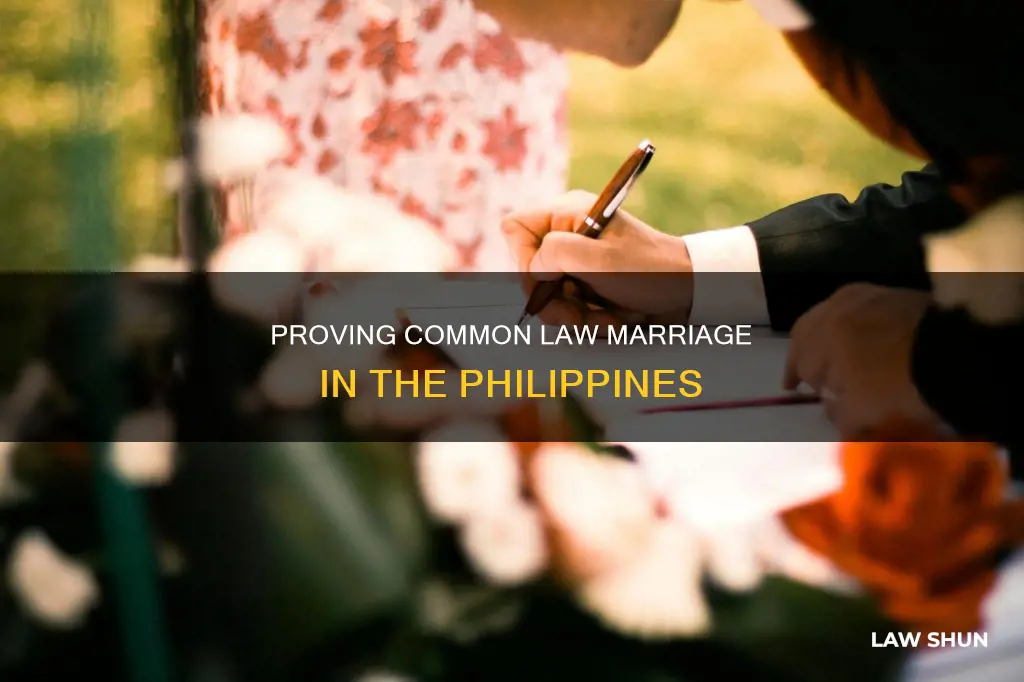 how to prove common law marriage philippines
