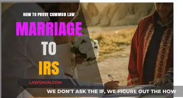 Proving Common-Law Marriage to the IRS: What You Need