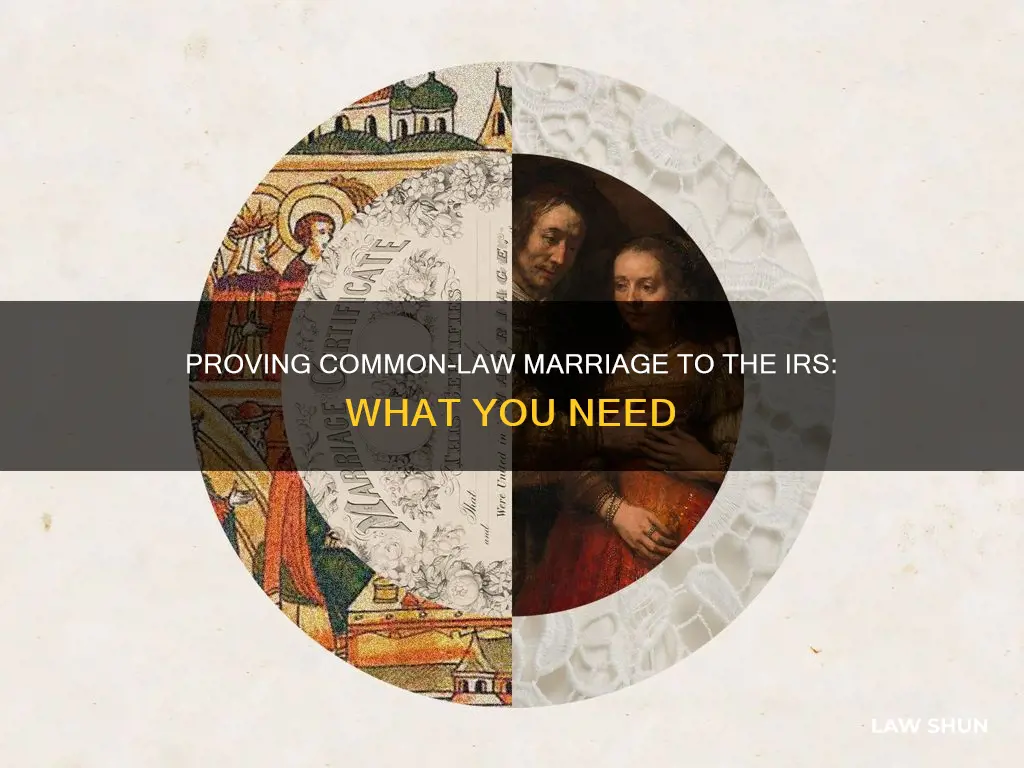 how to prove common law marriage to irs