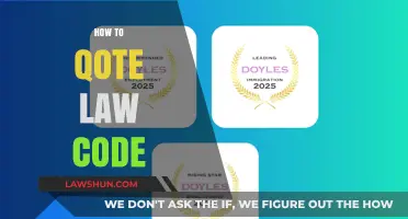 Mastering Legal Citations: A Guide to Quoting Law Codes Effectively