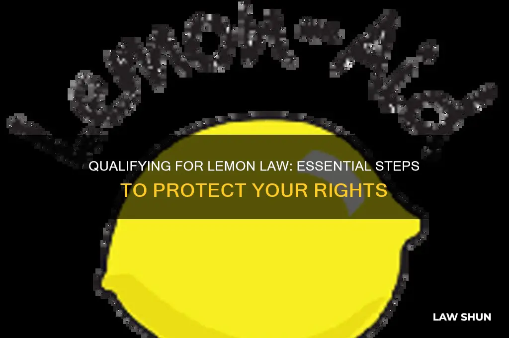 how to qualify for lemon law