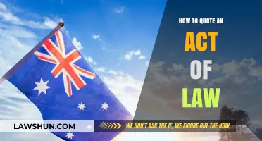 Mastering Legal Citations: A Guide to Quoting Acts of Law