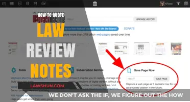 Mastering Legal Citations: A Guide to Quoting Law Review Notes