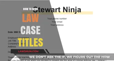 Understanding Legal Case Titles: A Beginner's Guide