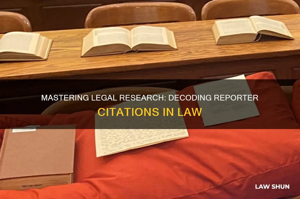 how to read reporter cited in law