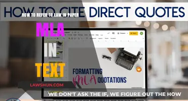 Citing Legal Sources in MLA: A Guide to In-Text Law References