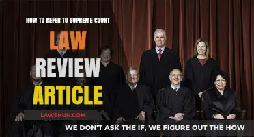 Mastering Citations: Referencing Supreme Court Law Review Articles Effectively