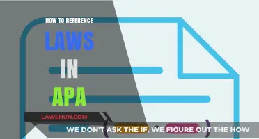 Mastering APA: A Guide to Citing Laws and Legal Documents