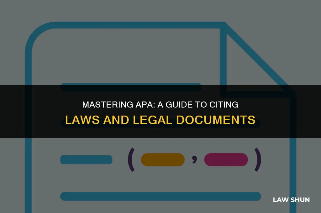 how to reference laws in apa