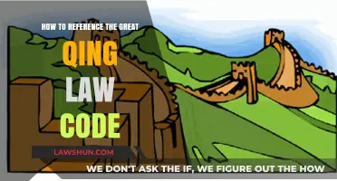 Mastering Citations: A Guide to Referencing the Great Qing Law Code