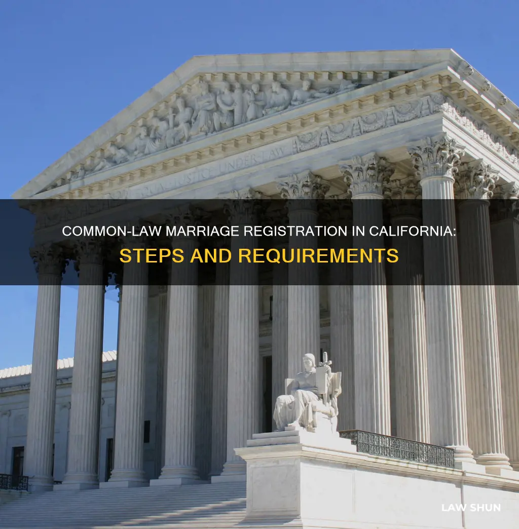 how to register a common law marriage in california