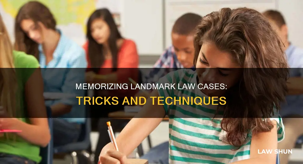 how to remember law case names
