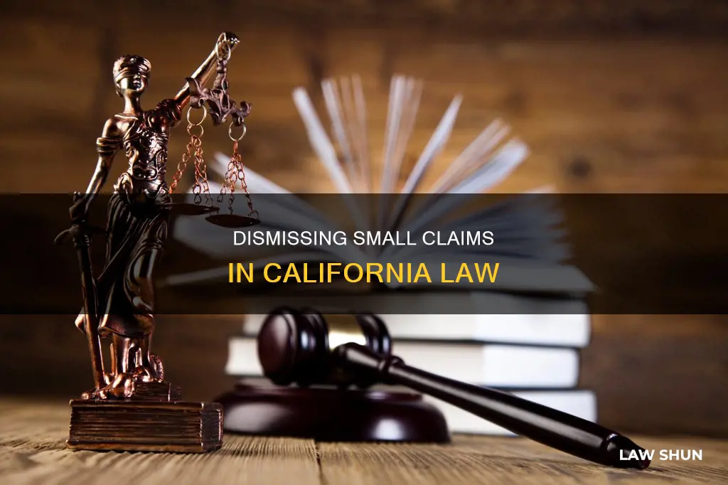 how to remove case from small claim court ca law