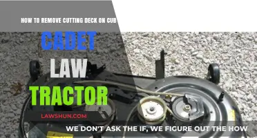 Easy Steps to Remove Cub Cadet Lawn Tractor Cutting Deck