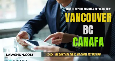 Report Business Law Breakers: Vancouver, BC Action Plan