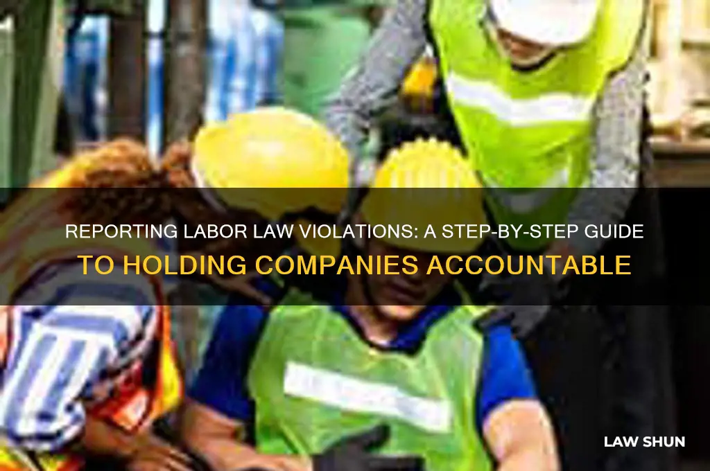 how to report companies not abiding labor laws