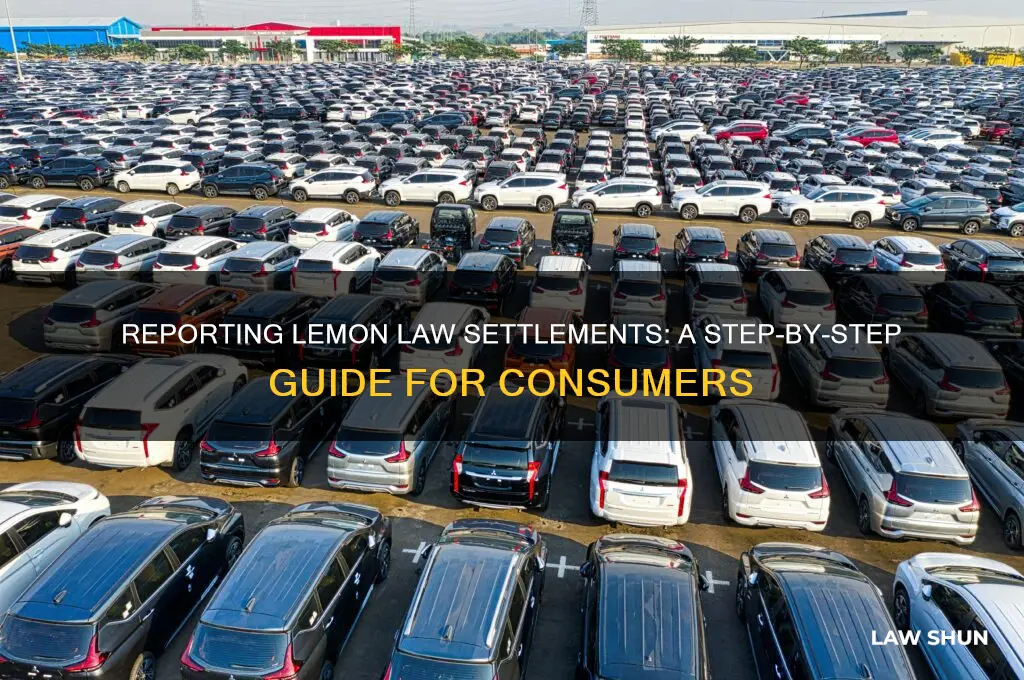 how to report lemon law settlement