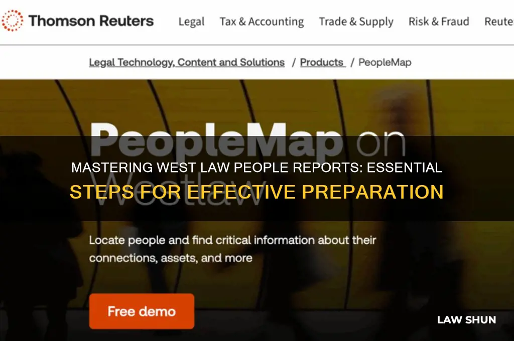 how to rerady west law people report