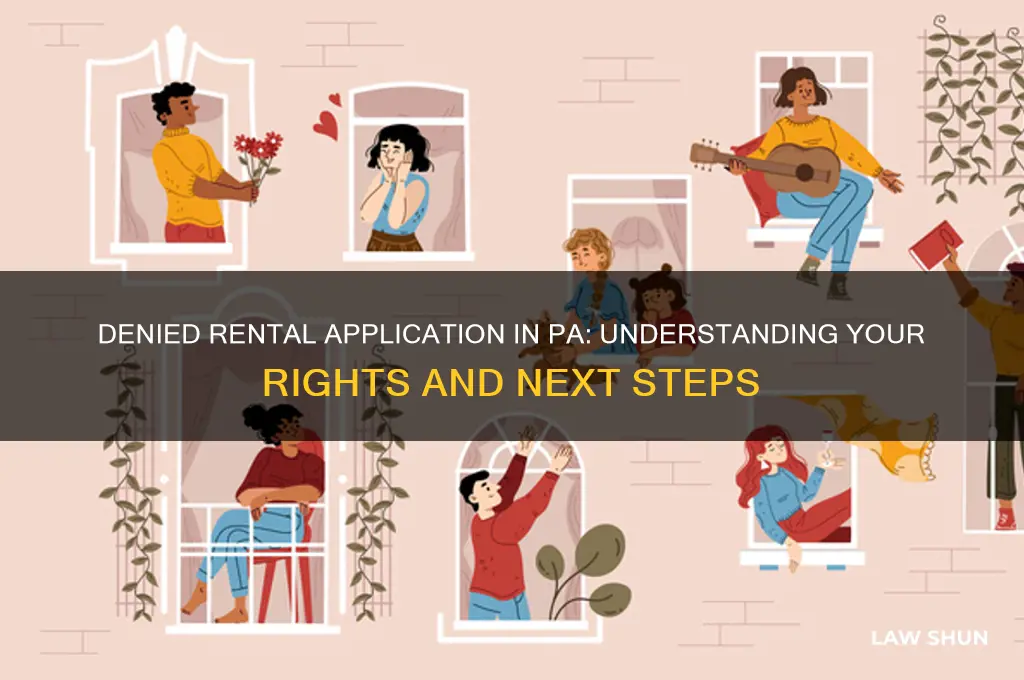 how to respond to a denied rental application pa laws