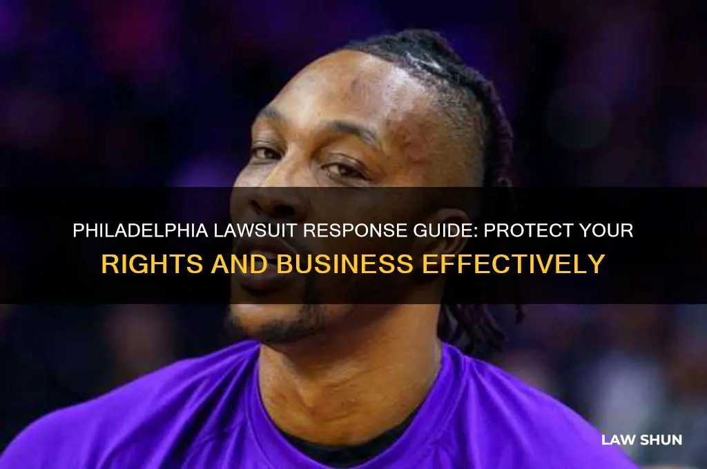 how to respond to philadelphia law suit